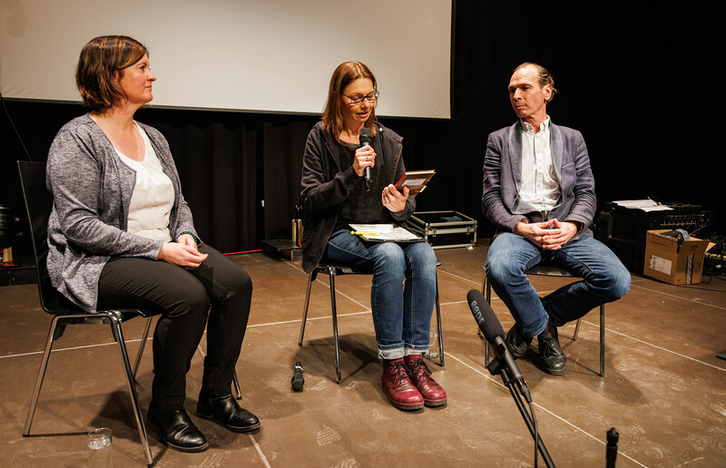 Podiumsdiskussion / Sonntagsblatt/Gerd Neuhold, Gerd Neuhold Juliane Gerhalter, Karin Schuster, Leopold Ginner